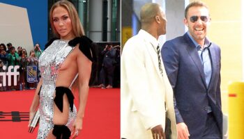 Jennifer Lopez stuns at premiere of Ben Affleck-produced film 'Unstoppable'; actor is a no-show