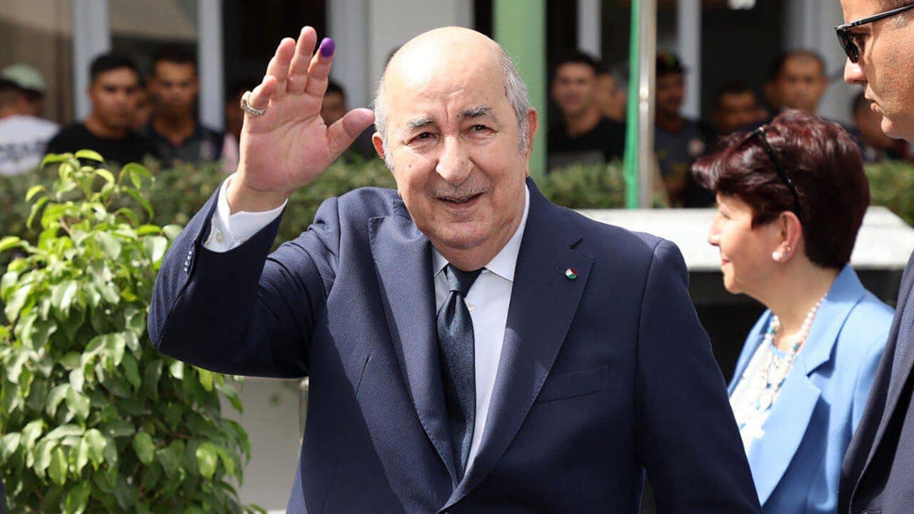 Le président algérien Abdelmadjid Tebboune réélu au terme d'un scrutin sans suspense