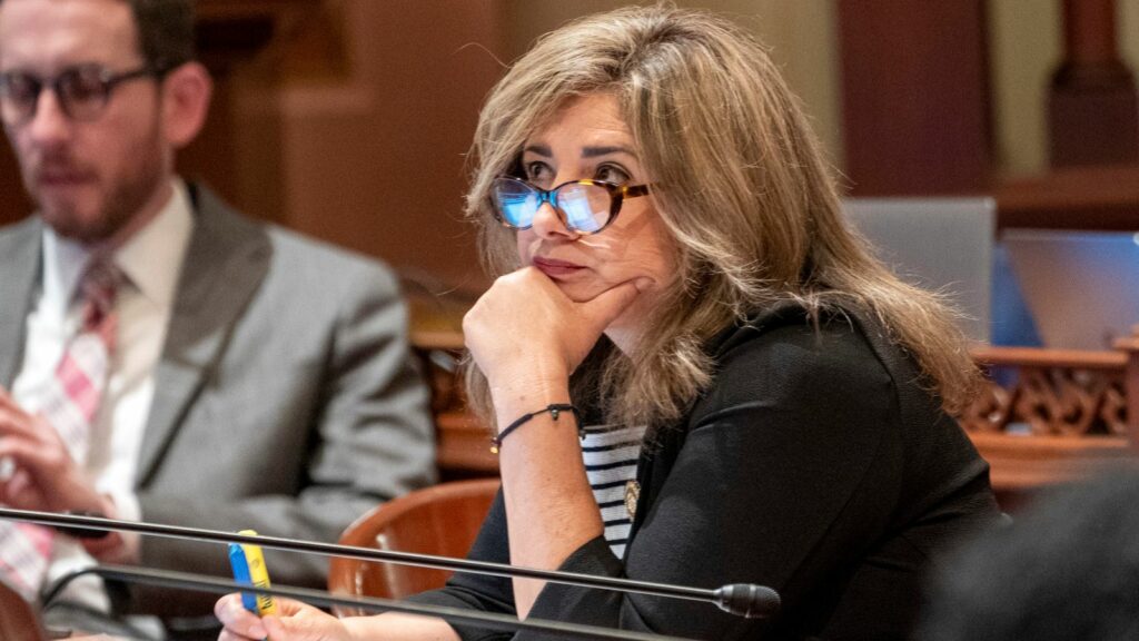 Marie Alvarado-Gil at the Capitol in Sacramento, California, in July 2023. File pic: AP