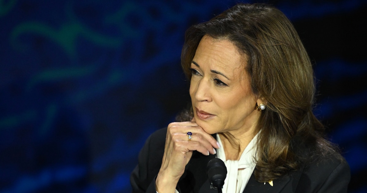 La vice-présidente américaine et candidate démocrate Kamala Harris lors d'un débat avec son adversaire Donald Trump, à Philadelphie, le 10 septembre 2024