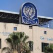 The headquarters of UNRWA in Gaza City. Pic: Reuters