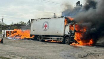 Three Red Cross workers killed after aid vehicles 'attacked' by Russia, officials say