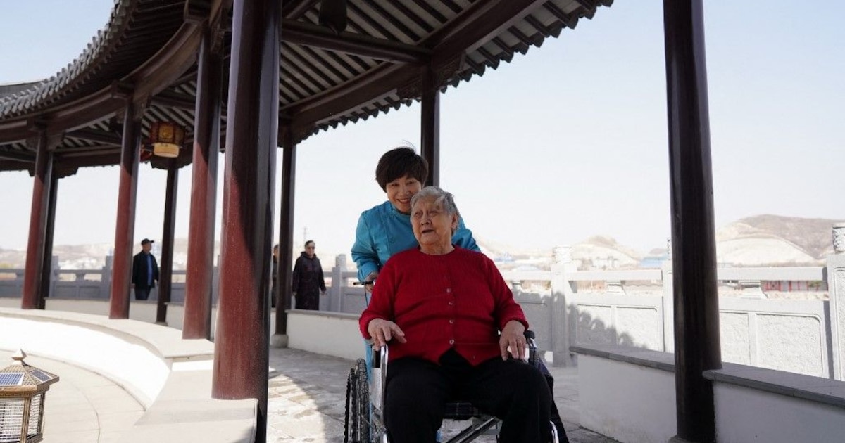 Dans une maison de retraite chinoise le 24 mars 2021.