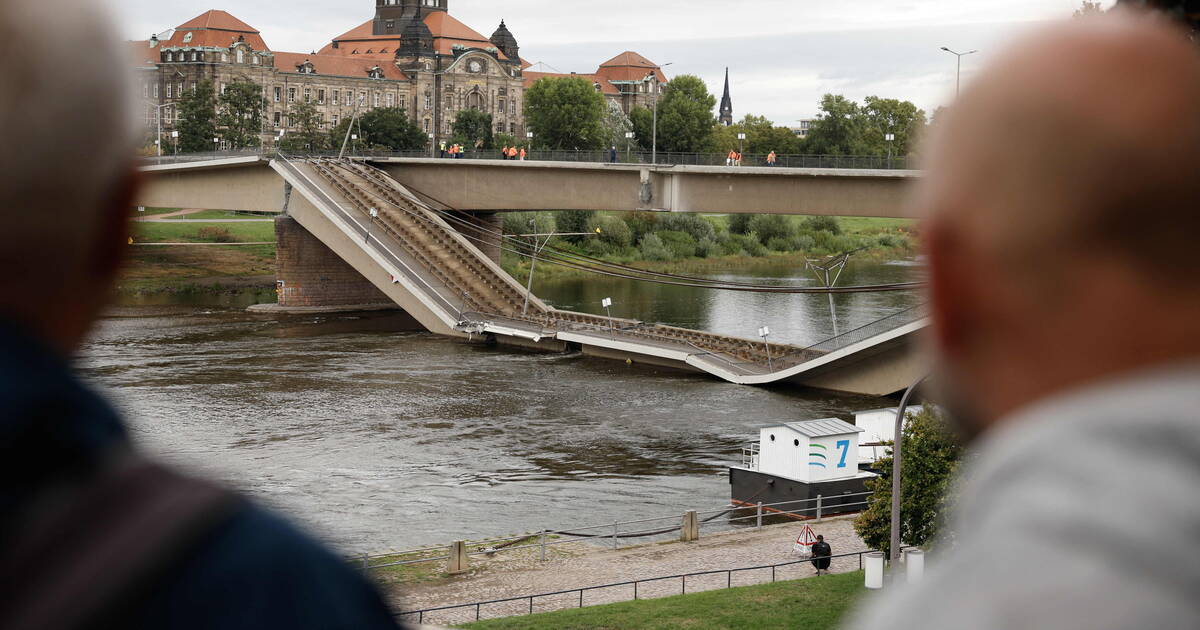 En Allemagne, un pont s’effondre en pleine nuit à Dresde sans faire de victime