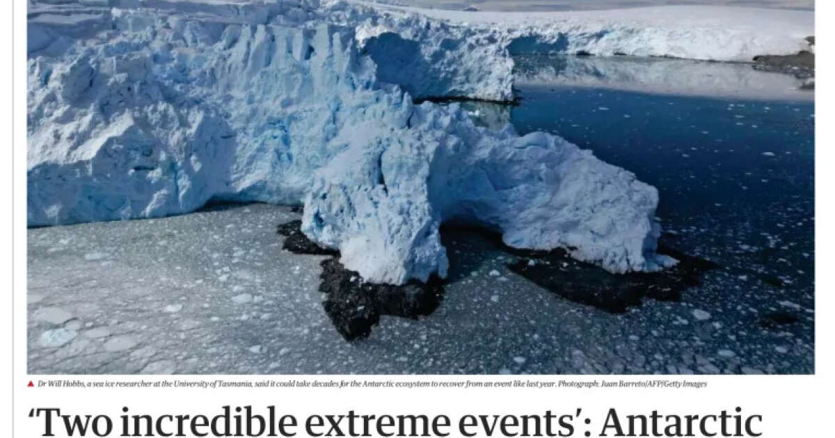 Antarctique : la banquise d’hiver diminue de façon “inimaginable”