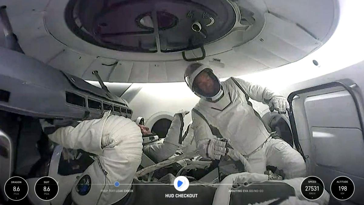 „Polaris Dawn“-Crew kehrt zur Erde zurück – Landung am Morgen in Florida geplant