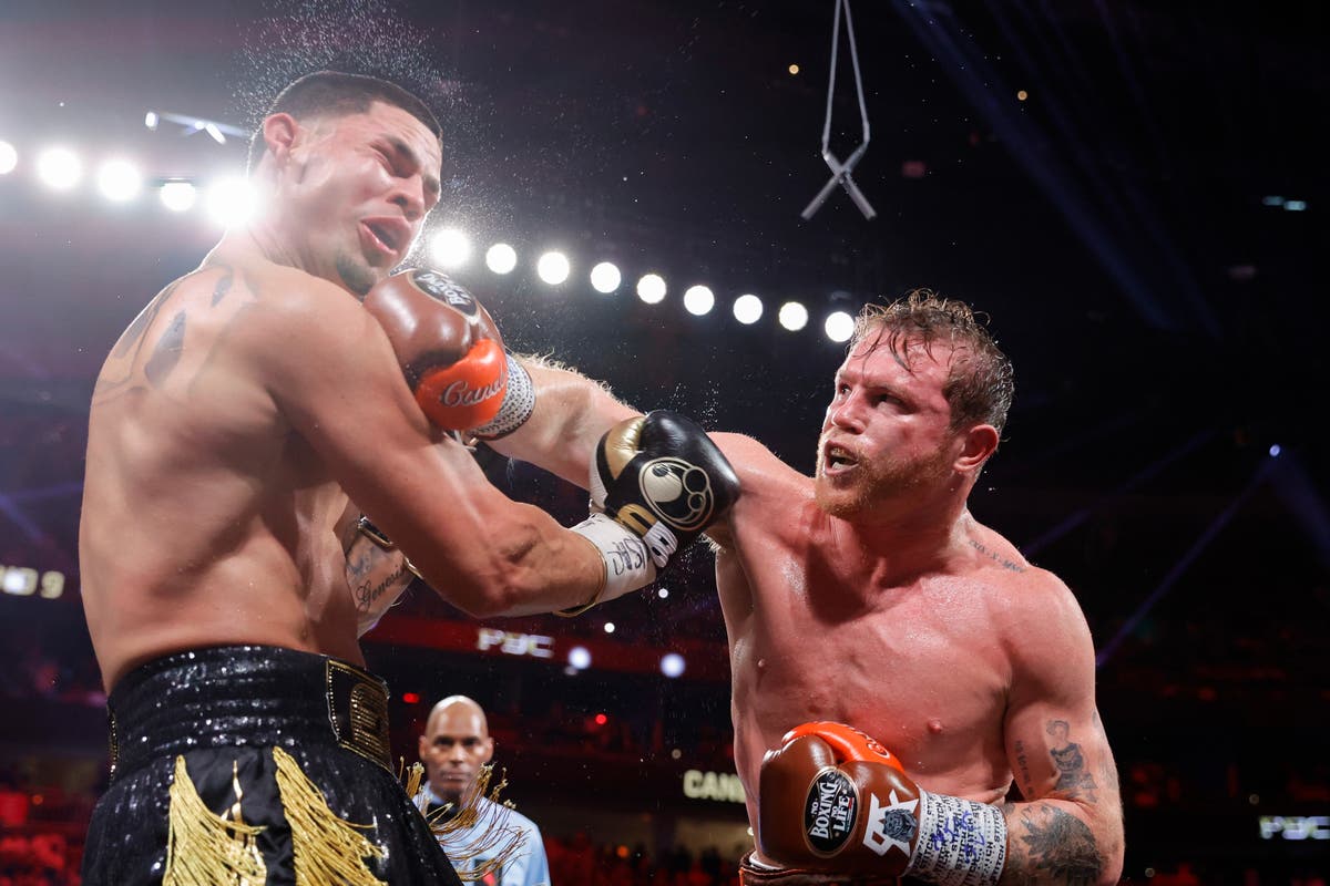 Canelo vs Berlanga LIVE: Boxing superstar Alvarez knocks down challenger and wins on points