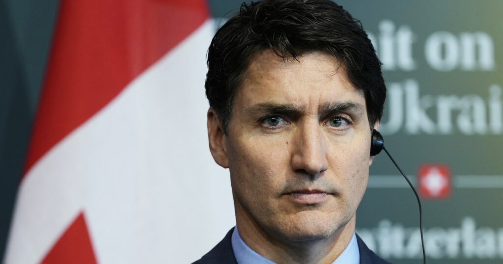 Justin Trudeau le 16 juin 2024 à Lucerne (Suisse) lors d'un sommet pour l'Ukraine.