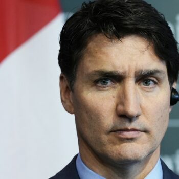 Justin Trudeau le 16 juin 2024 à Lucerne (Suisse) lors d'un sommet pour l'Ukraine.