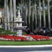 Mr Trump's motorcade seen at the Trump International Golf Course in West Palm Beach in 2019. File pic: AP Photo/Jim Rassol