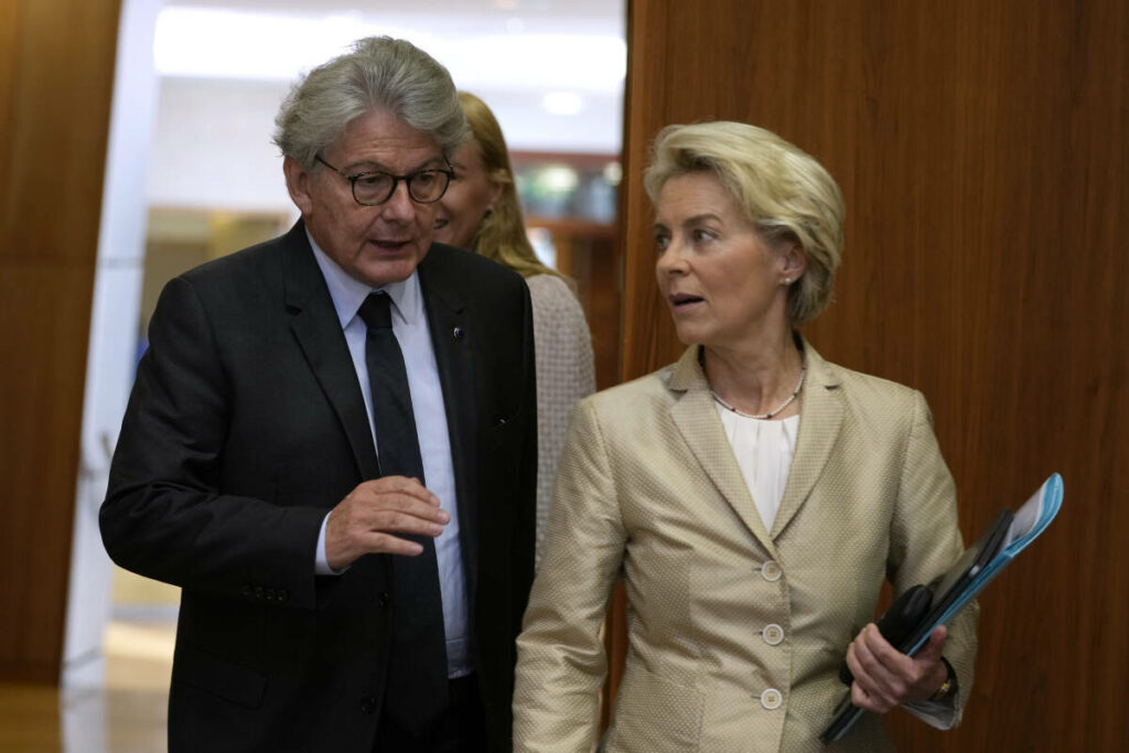 Ursula von der Leyen accepte la démission de Thierry Breton et le « remercie pour son travail »