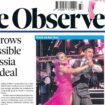 The Observer's latest front page