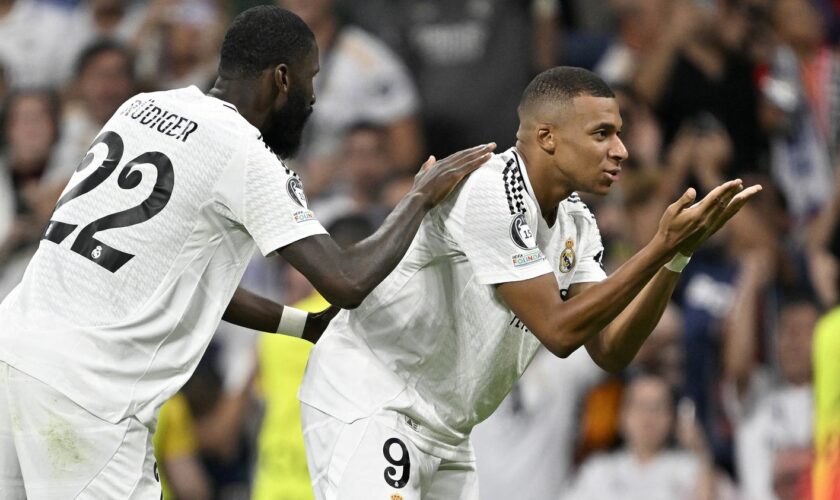 Kylian Mbappé buteur pour sa première avec le Real Madrid en Ligue des champions