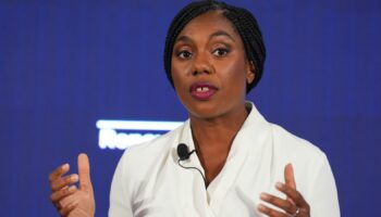 Kemi Badenoch speaking at a Conservative Party leadership campaign event at IET London. Picture date: Monday September 2, 2024. PA Photo. See PA story POLITICS Tories Badenoch. Photo credit should read: James Manning/PA Wire