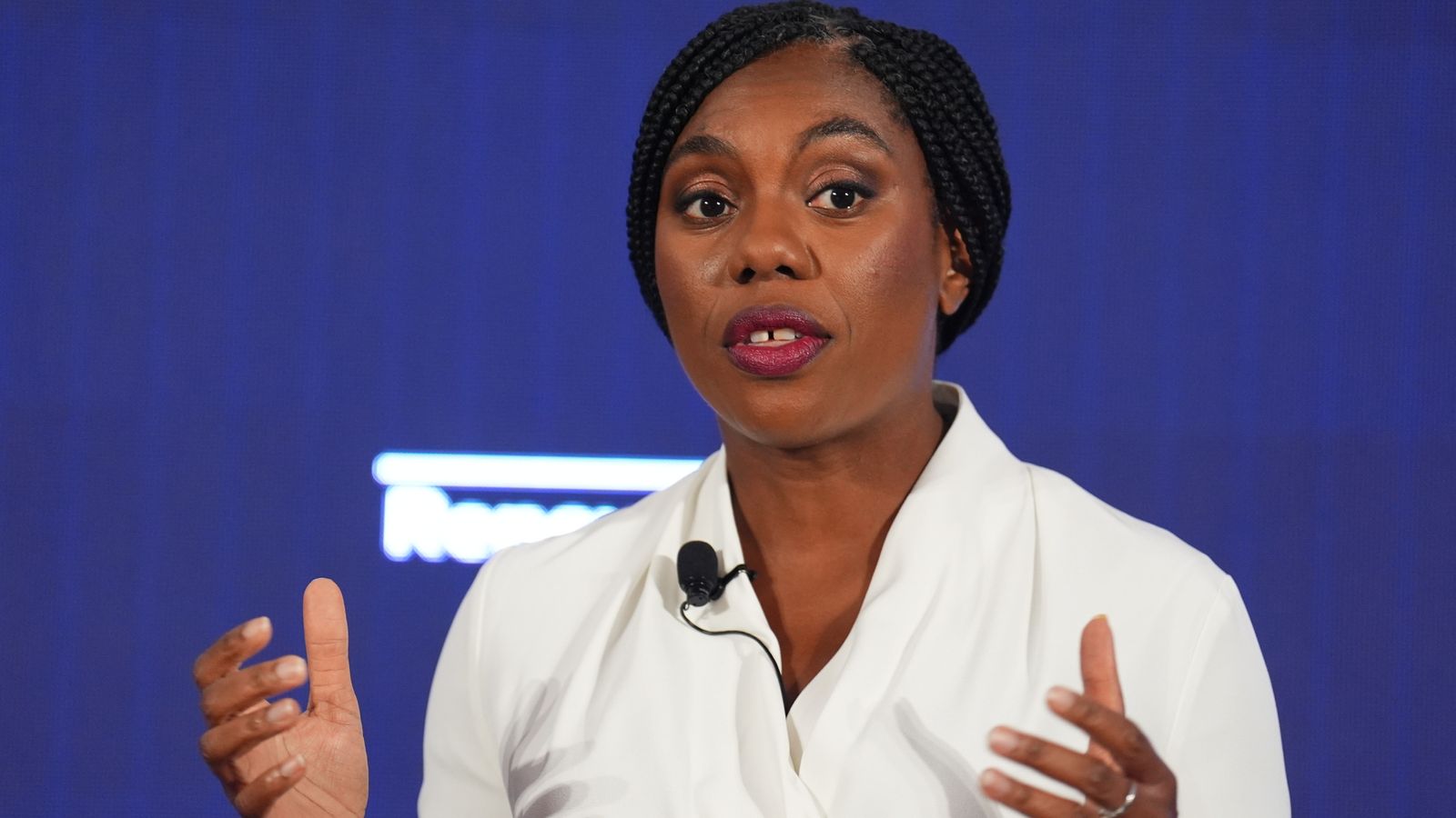 Kemi Badenoch speaking at a Conservative Party leadership campaign event at IET London. Picture date: Monday September 2, 2024. PA Photo. See PA story POLITICS Tories Badenoch. Photo credit should read: James Manning/PA Wire