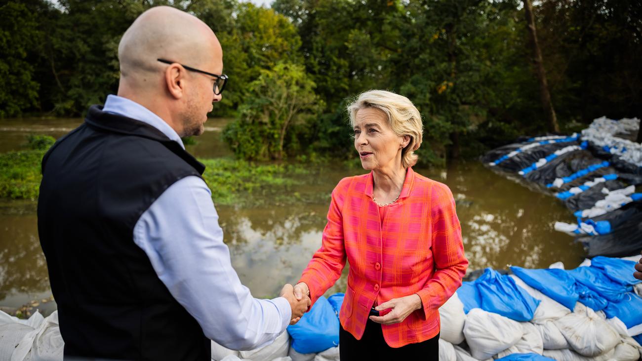 Hochwasser: Ursula von der Leyen sagt zehn Milliarden Euro für Hochwasserhilfe zu