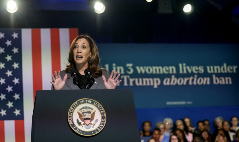 "S'il est réélu, Donald Trump ira encore plus loin" : en Géorgie, Kamala Harris appelle à défendre le droit à l'avortement