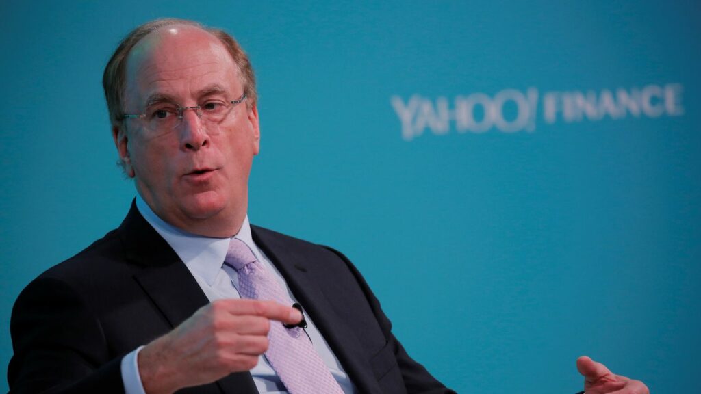 Larry Fink, chief executive officer of BlackRock. Pic: Reuters