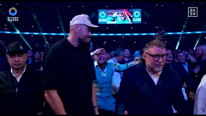 Conor McGregor and Tyson Fury’s reactions to Anthony Joshua getting knocked out