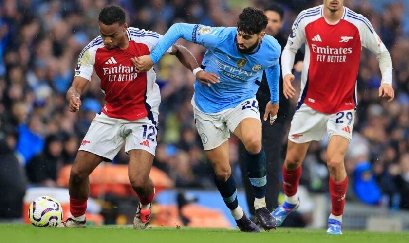 Premier League : quatre buts, un carton rouge, une égalisation à la dernière minute... Le choc Manchester City-Arsenal a tenu ses promesses