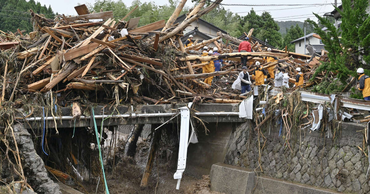 Le Japon frappé par des pluies record