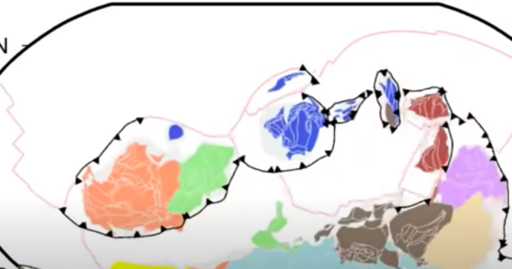 Pas moins de 1,8 milliard d’années de tectonique des plaques en une minute