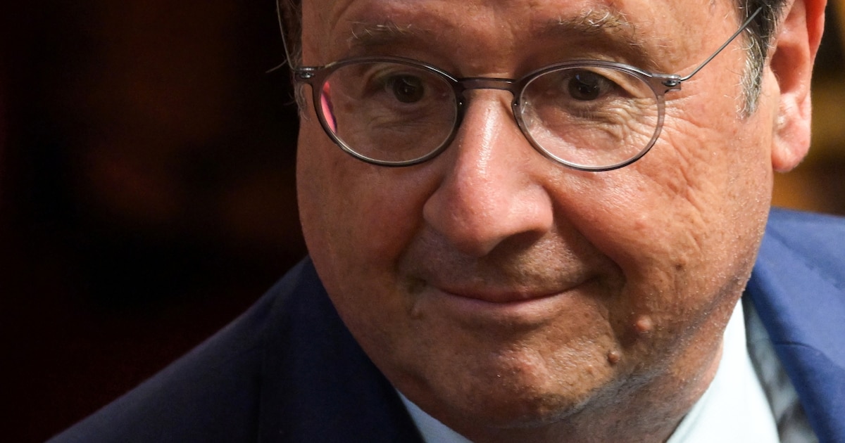 L'ex-président français et député du Parti socialiste et du Nouveau Front populaire (NFP), François Hollande, à l'Assemblée nationale française, le 18 juillet 2024