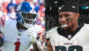 Eagles' Saquon Barkley shouts out Malik Nabers to the ire of Giants fans: 'Stay on your side'