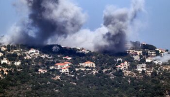 Frappe israélienne sur le village de Sujud, dans le sud du Liban, le 25 septembre 2024