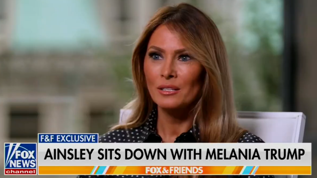 Melania Trump donne une rare interview télévisée sous forme de discours de campagne en faveur de son mari