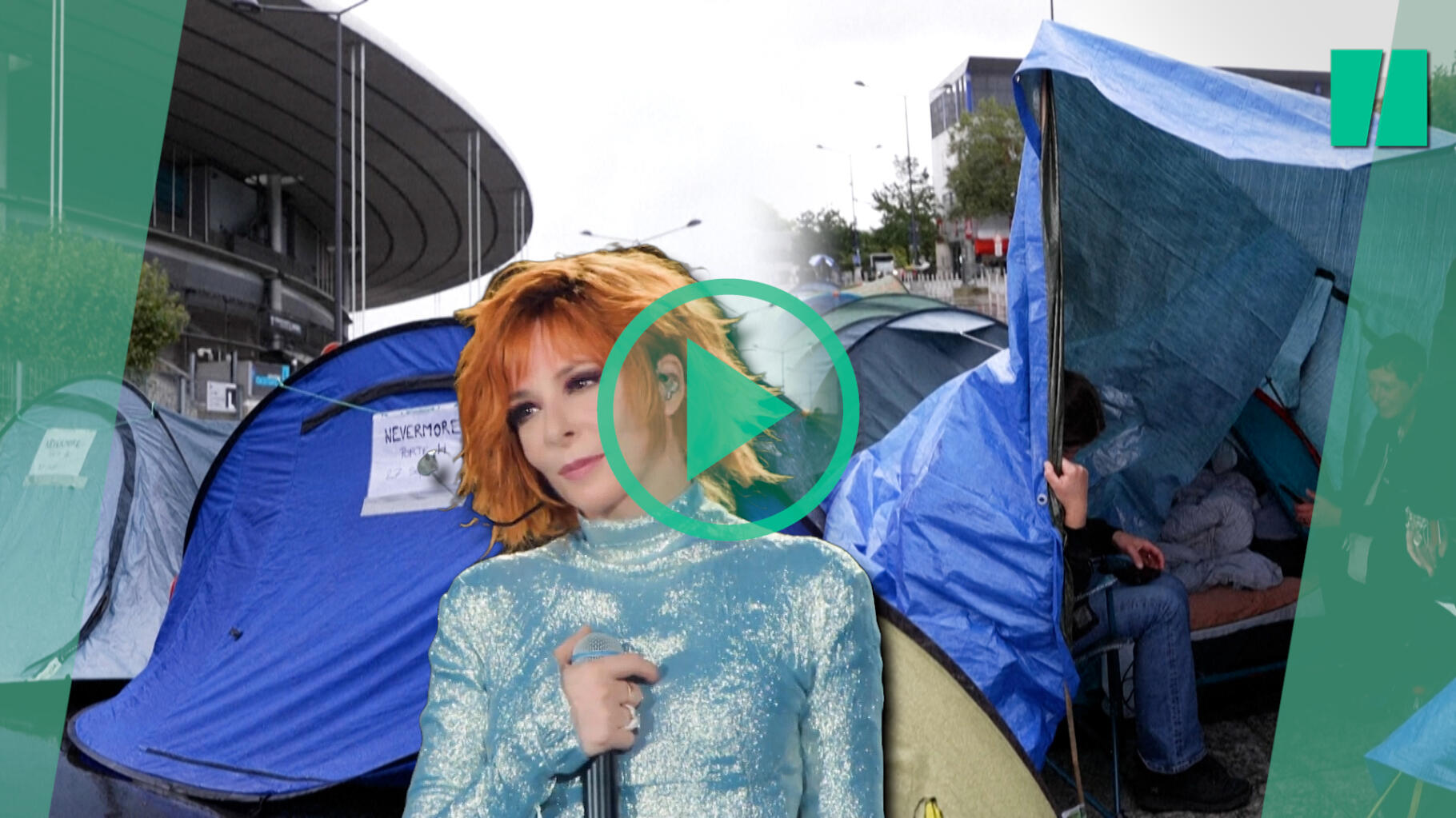 Pour le concert de Mylène Farmer au Stade de France, ses fans ont campé pendant des jours sous la pluie