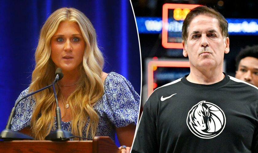 Mark Cuban spars with Riley Gaines over Harris' handling of the border crisis