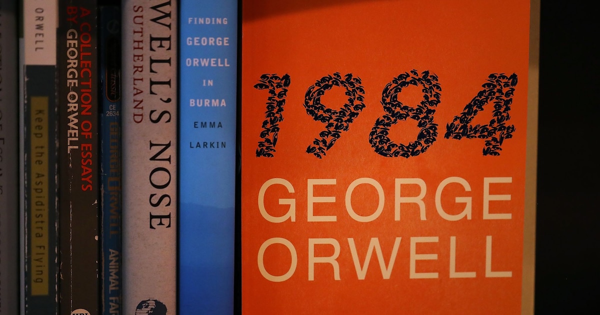 Un exemplaire du roman "1984" de George Orwell dans une librairie de Los Angeles le 25 janvier 2017