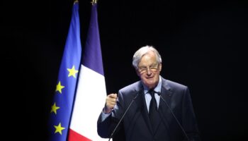 Le Premier ministre Michel Barnier au congrès des sapeurs-pompiers de France le 28 septembre 2024 à Mâcon