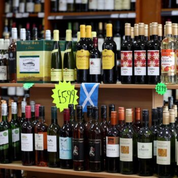 File photo dated 01/05/18 of alcohol for sale in an Edinburgh off-licence. Ministers have been urged to do "much more" to tackle problem drinking as the minimum price of a unit of alcohol rises from 50p to 65p. Scottish Health Action on Alcohol Problems (Shaap) said although minimum unit pricing (MUP) had been a "success", it needed to be uprated annually to prevent "cheaper alcohol that causes the most harm" becoming more affordable over time. Issue date: Monday September 30, 2024.