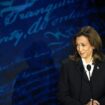 La vice-présidente des Etats-Unis et candidate démocrate pour l'élection présidentielle américaine Kamala Harris, lors d'un débat télévisé avec le candidat républicain Donald Trump le 10 septembre 2024 à Philadelphie (Pennsylvanie)