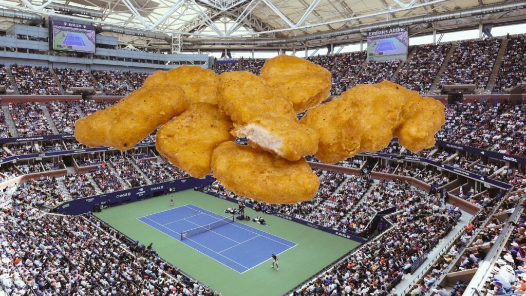 À l'US Open, la boîte de six nuggets coûte la modique somme de 100 dollars