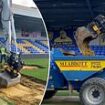 AFC Wimbledon share video update on sinkhole flood damage to Plough Lane pitch as donations pass £100,000 and the club's League Two clash with Accrington Stanley is called off