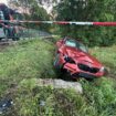 Accident: Une voiture termine en mauvaise posture sur le CR353