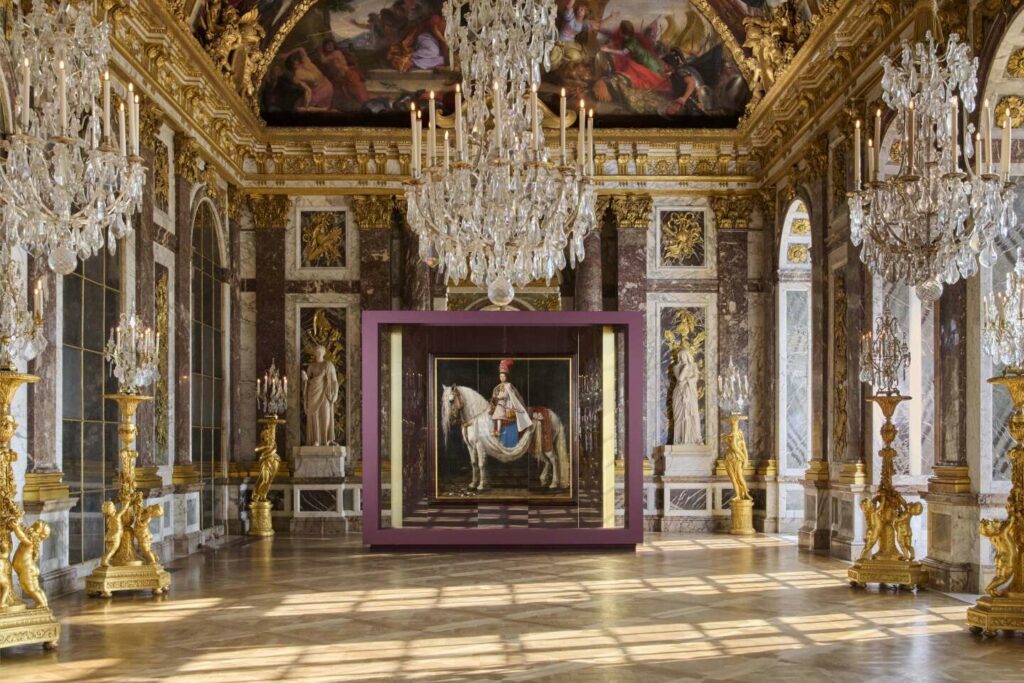 Après avoir investi le parc, le cheval s’invite dans les salons du château de Versailles