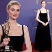 Aussie gold! Elizabeth Debicki wins her first Emmy award for her portrayal of Princess Diana in The Crown