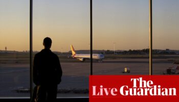 Australia news live: Qantas engineers stage strikes in six major airports; Sydney commuters face first day of train line closure