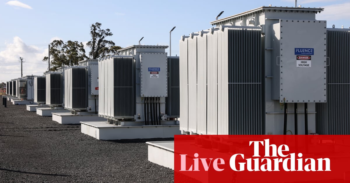 Australia news live: six big batteries announced for grid; Iran summons Australian ambassador over Wear It Purple Day social media posts