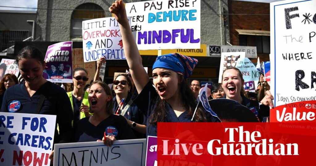 Australia news live: thousands of NSW nurses due to strike; RBA interest rate decision due