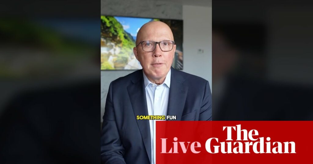 Australia politics live: Peter Dutton posts first TikTok video with ‘demure’ joke; Lambie on the attack over military justice