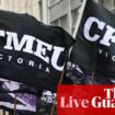 Australia politics live: construction workers to stage rallies over CFMEU takeover; Scotland agrees Commonwealth Games rescue deal