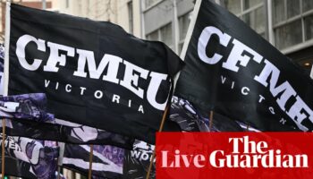 Australia politics live: construction workers to stage rallies over CFMEU takeover; Scotland agrees Commonwealth Games rescue deal