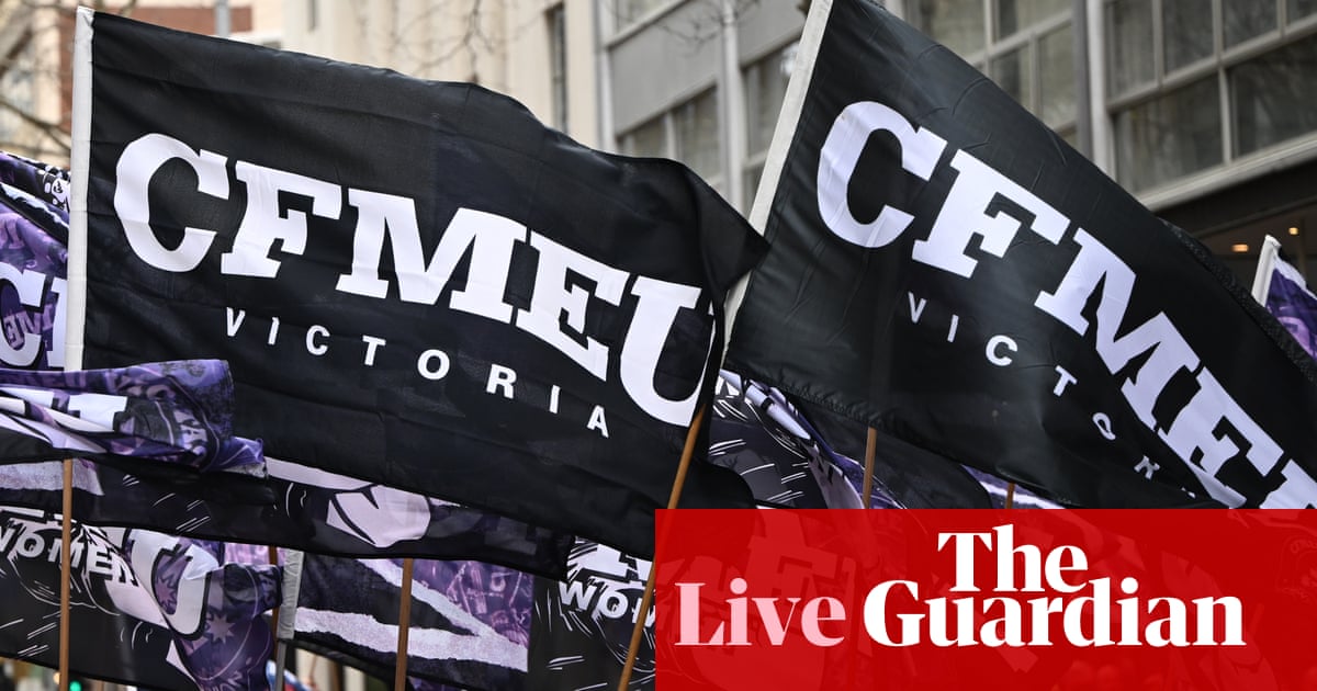 Australia politics live: construction workers to stage rallies over CFMEU takeover; Scotland agrees Commonwealth Games rescue deal