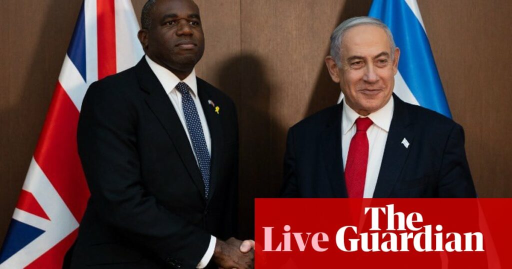 Benjamin Netanyahu says UK decision to suspend some arms sales to Israel ‘shameful’ amid growing backlash – UK politics live