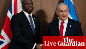 Benjamin Netanyahu says UK decision to suspend some arms sales to Israel ‘shameful’ amid growing backlash – UK politics live